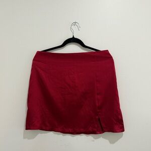 🌸Red Wine Satin Skirt 🌸